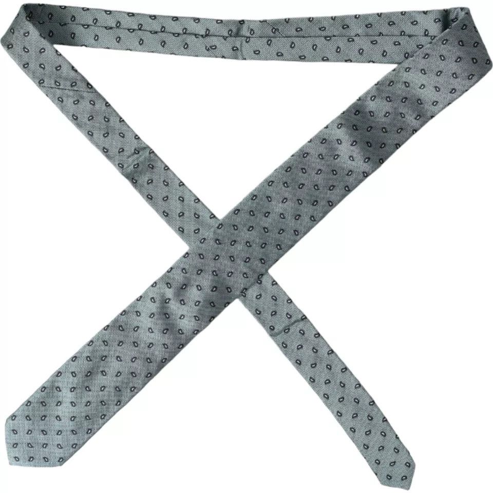 Dolce & Gabbana Green 100% Silk Patterned Adjustable Men Men's Tie Size ONE SIZE - 4 Thumbnail