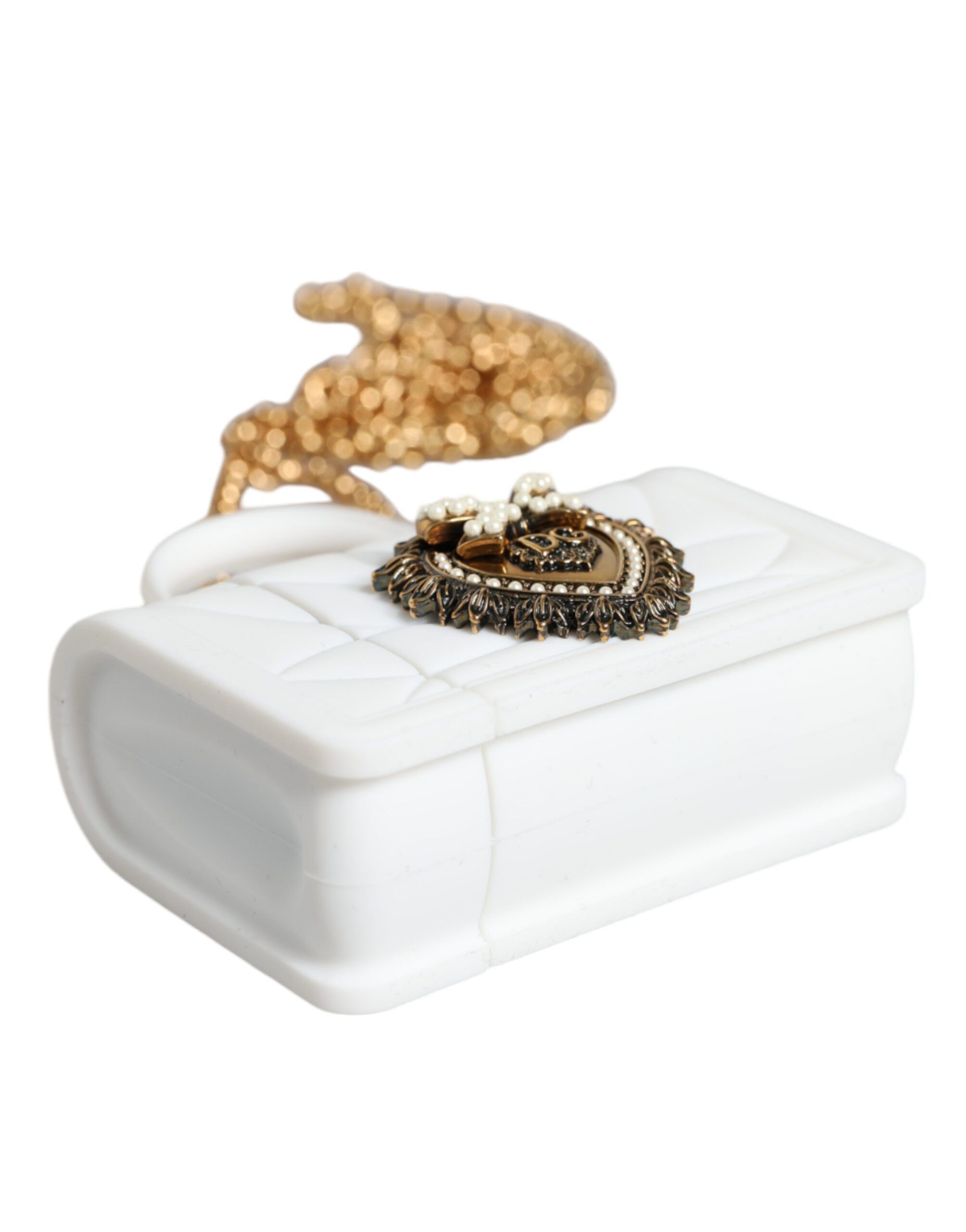 Dolce & Gabbana White Silicone Devotion Heart Cover Hand Bag Airpod Women's Size ONE SIZE - 5 Thumbnail