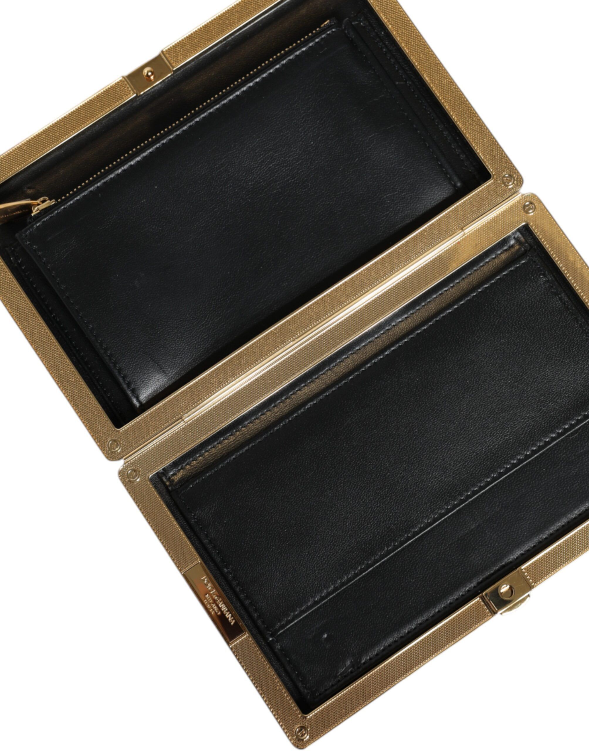 Dolce & Gabbana Multicolor Floral Gold Frame Clutch Evening Purse Women's Size ONE SIZE - 6 Thumbnail