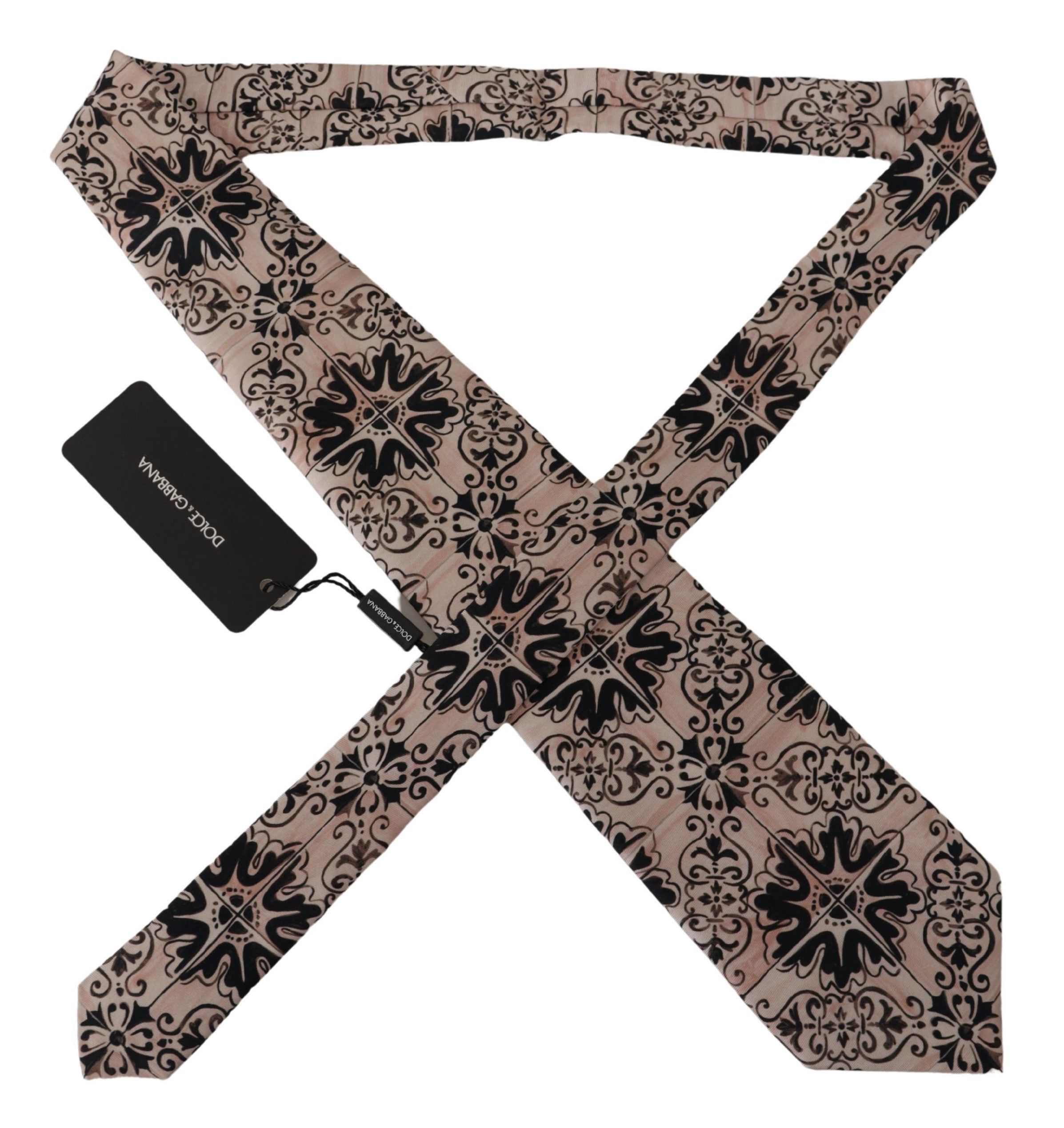 Dolce & Gabbana Stunning Silk Gentleman's Tie in Rich Men's Brown Size ONE SIZE - 2 Thumbnail