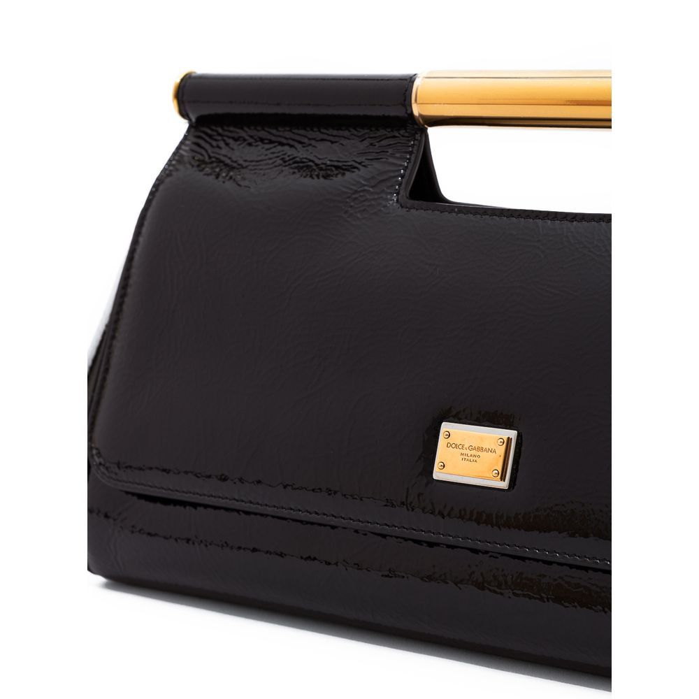 Dolce & Gabbana Black Leather Women's Handbag Size ONE SIZE - 5 Thumbnail