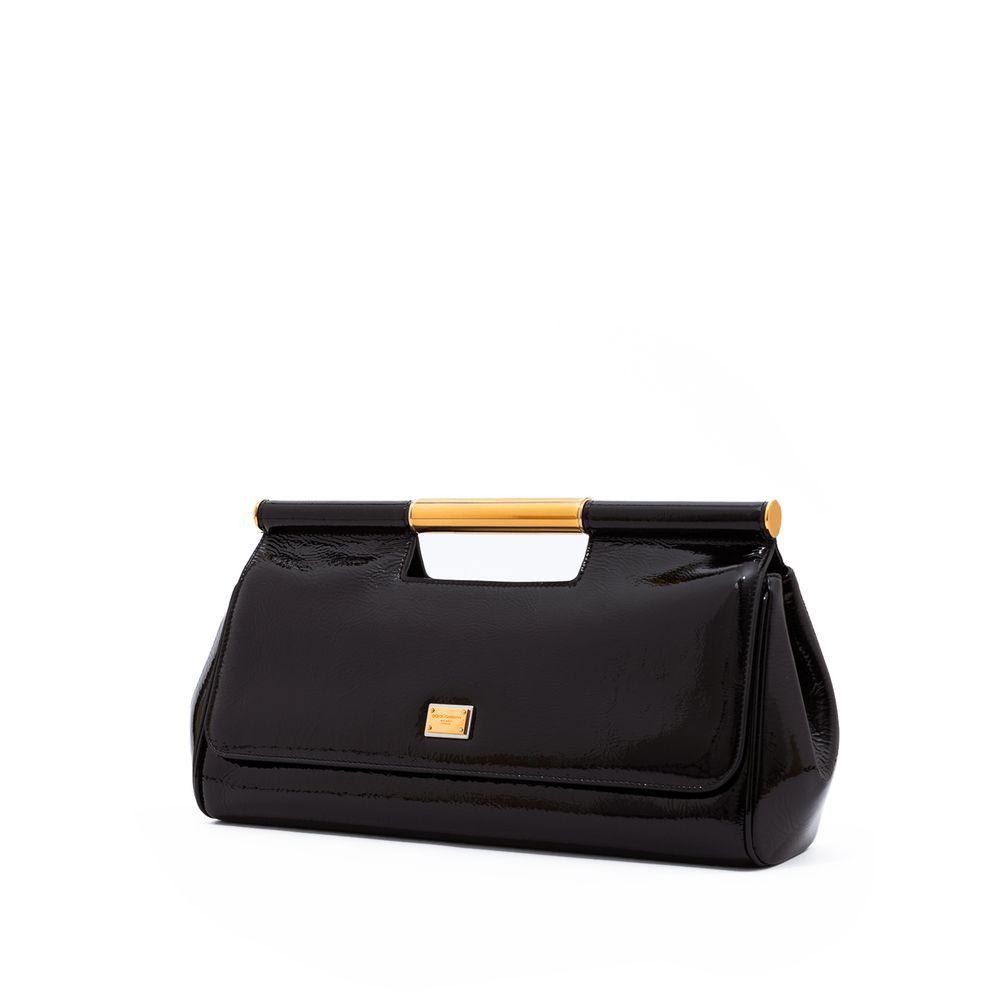 Dolce & Gabbana Black Leather Women's Handbag Size ONE SIZE - 4 Thumbnail