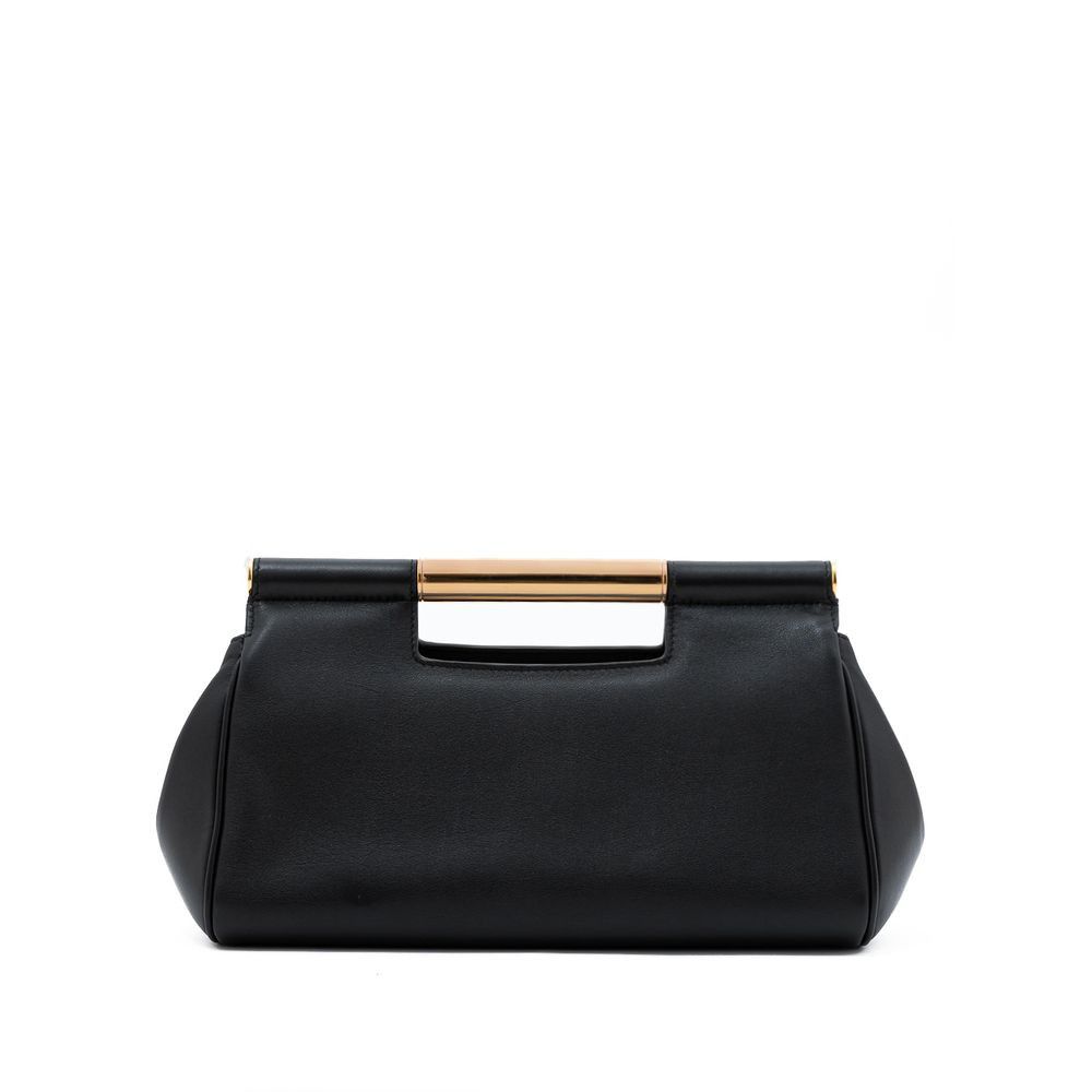 Dolce & Gabbana Black Leather Women's Handbag Size ONE SIZE - 3 Thumbnail