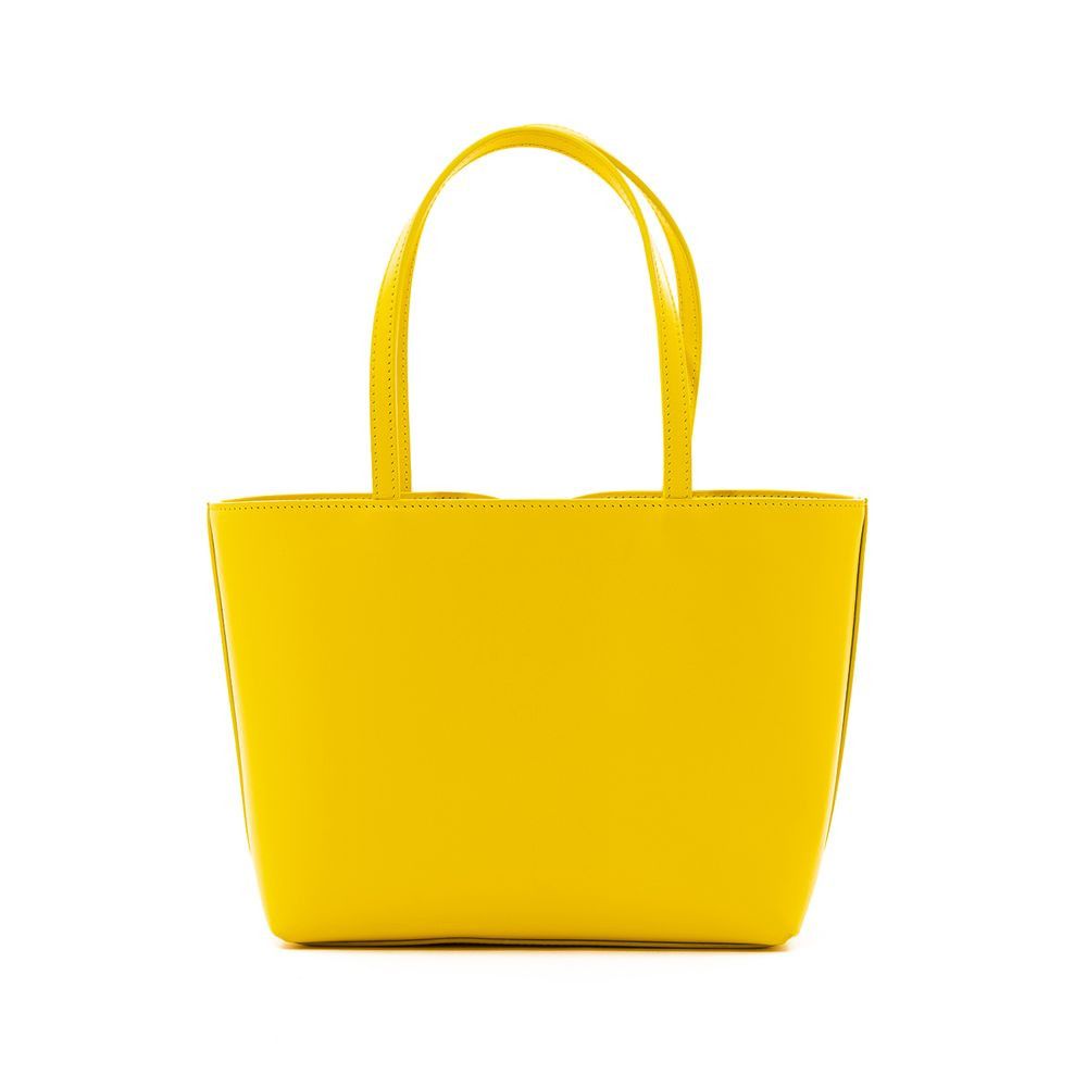 Dolce & Gabbana Yellow Leather Women's Handbag Size ONE SIZE - 3 Thumbnail