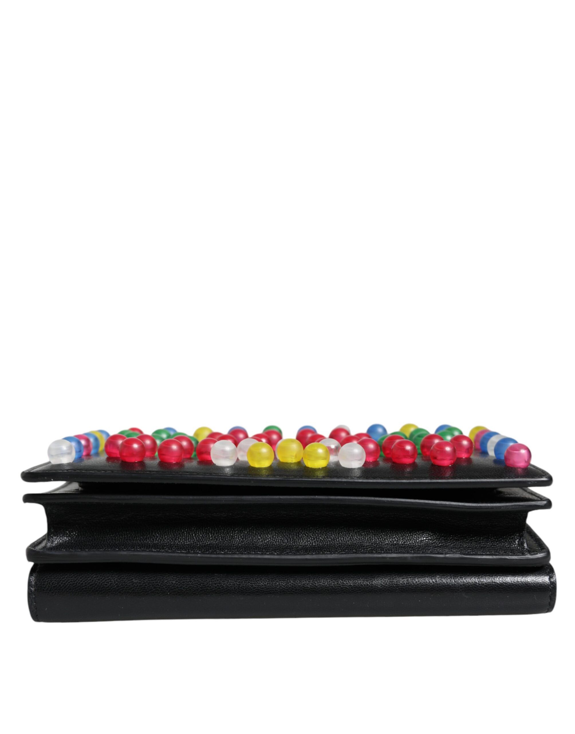 Dolce & Gabbana Black Leather Lighted Top Handle HandWomen's Women's Bag Size ONE SIZE - 4 Thumbnail