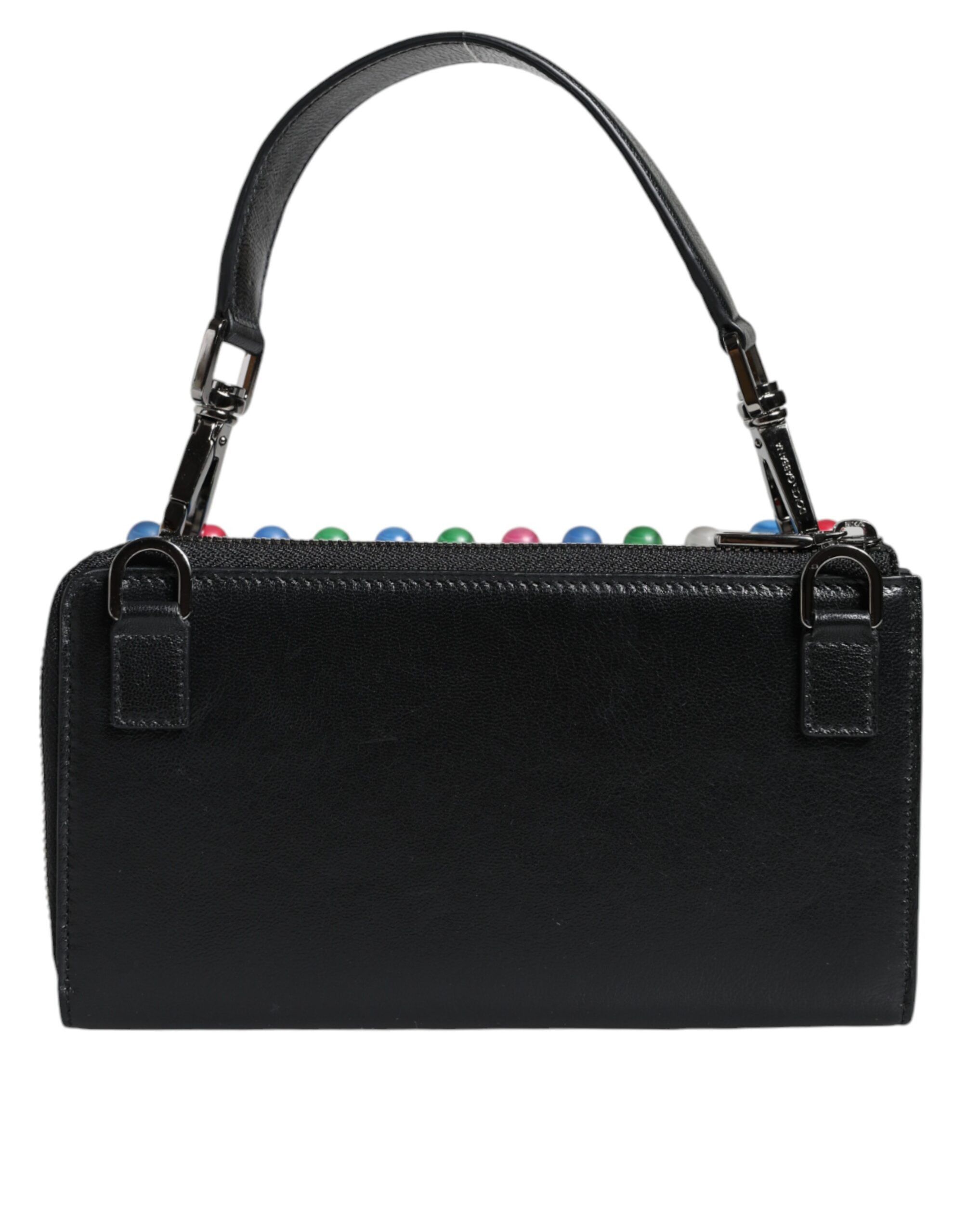 Dolce & Gabbana Black Leather Lighted Top Handle HandWomen's Women's Bag Size ONE SIZE - 3 Thumbnail