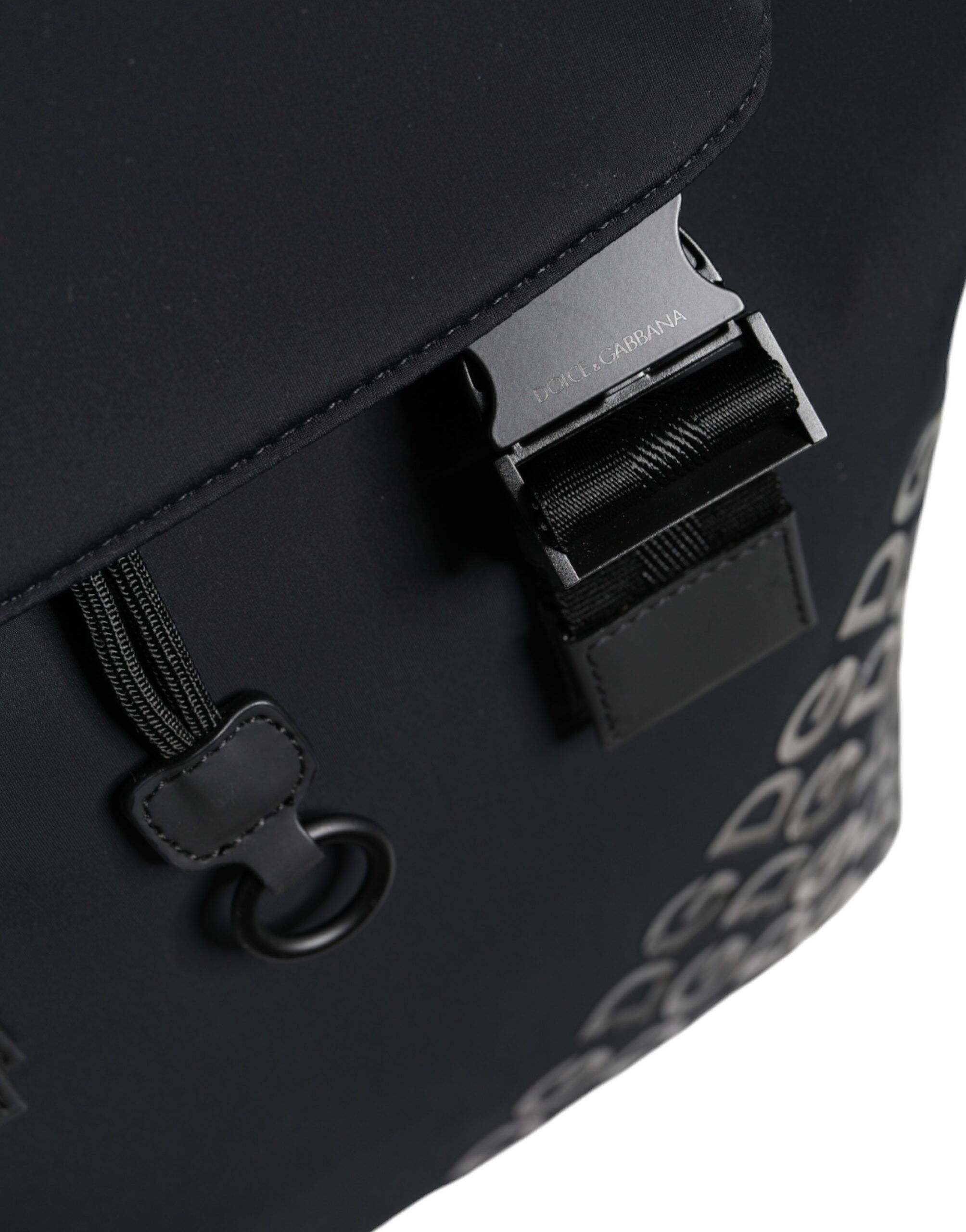 Dolce & Gabbana Black DG Mania Neoprene Travel Back Pack Women's Bag Size ONE SIZE - 4 Thumbnail