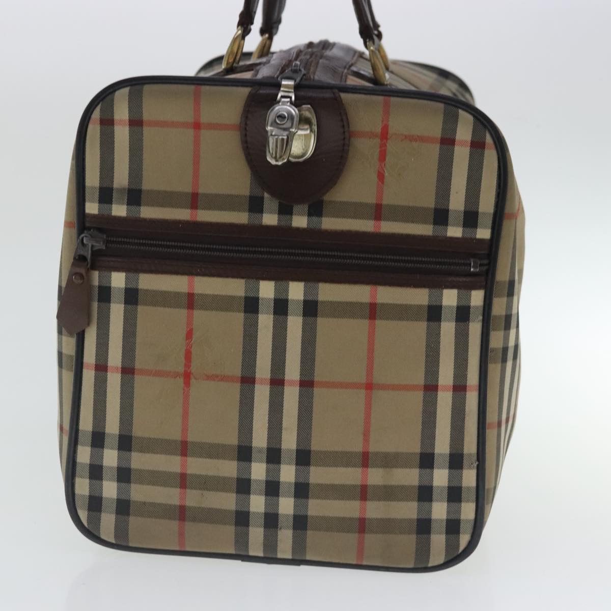 Burberry Nova Check Beige Canvas Travel Bag (Pre-Owned) Size ONE SIZE - 3 Thumbnail