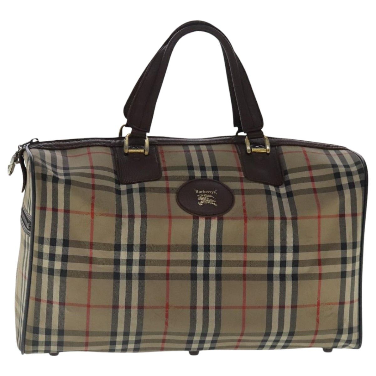 Burberry Nova Check Beige Canvas Travel Bag (Pre-Owned) Size ONE SIZE - 17 Thumbnail
