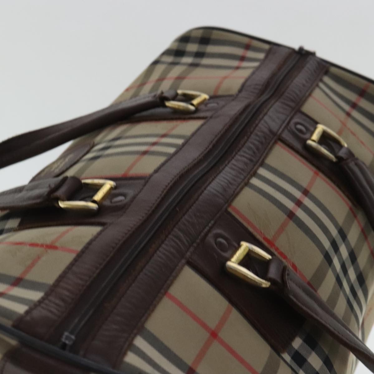 Burberry Nova Check Beige Canvas Travel Bag (Pre-Owned) Size ONE SIZE - 18 Thumbnail