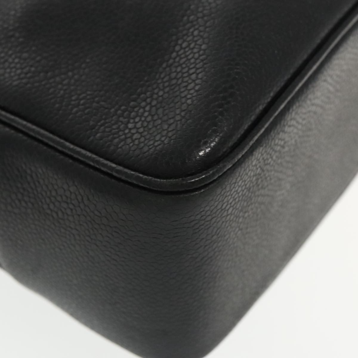 Chanel Logo Cc Black Leather Tote Bag (Pre-Owned) Size ONE SIZE - 6 Thumbnail