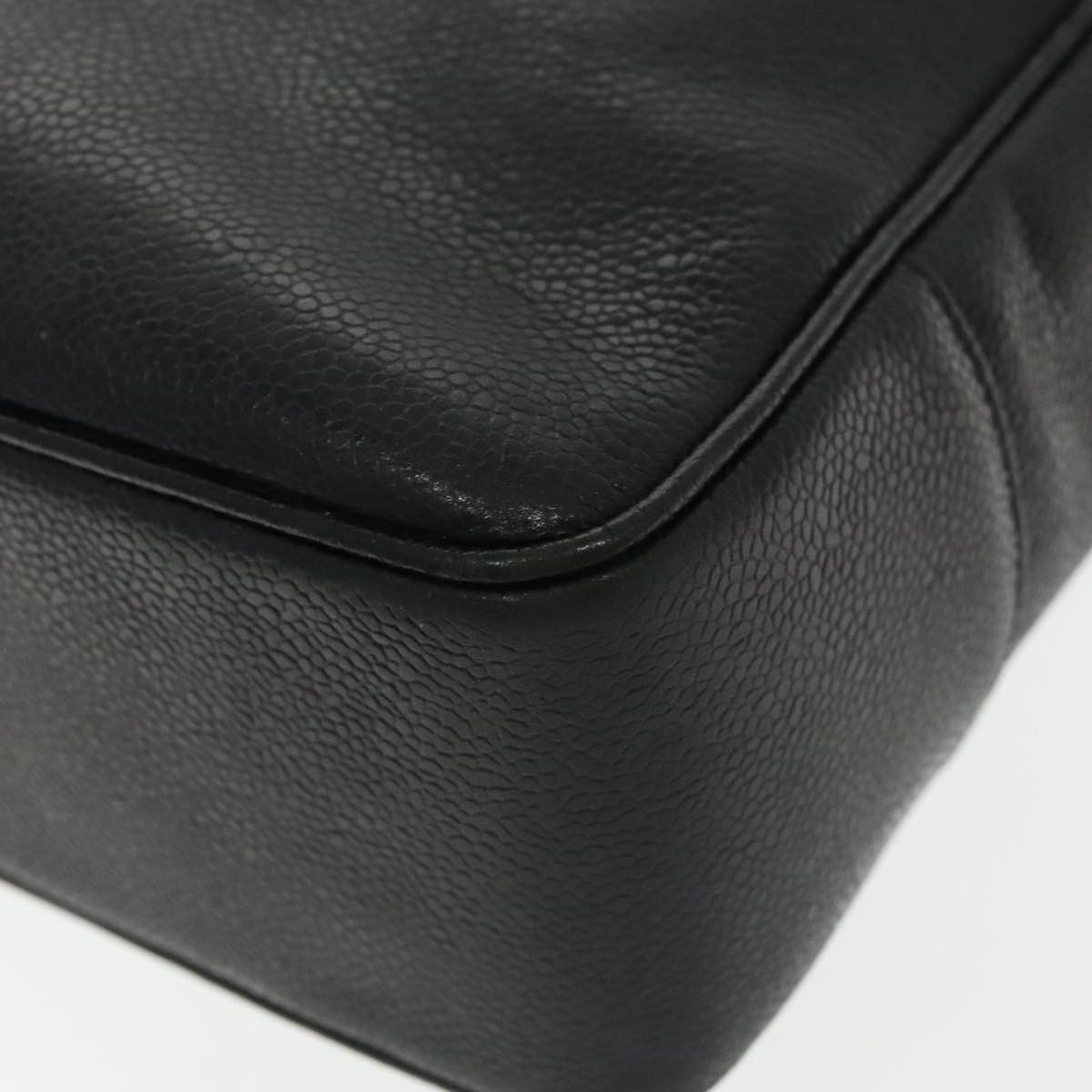 Chanel Logo Cc Black Leather Tote Bag (Pre-Owned) Size ONE SIZE - 8 Thumbnail