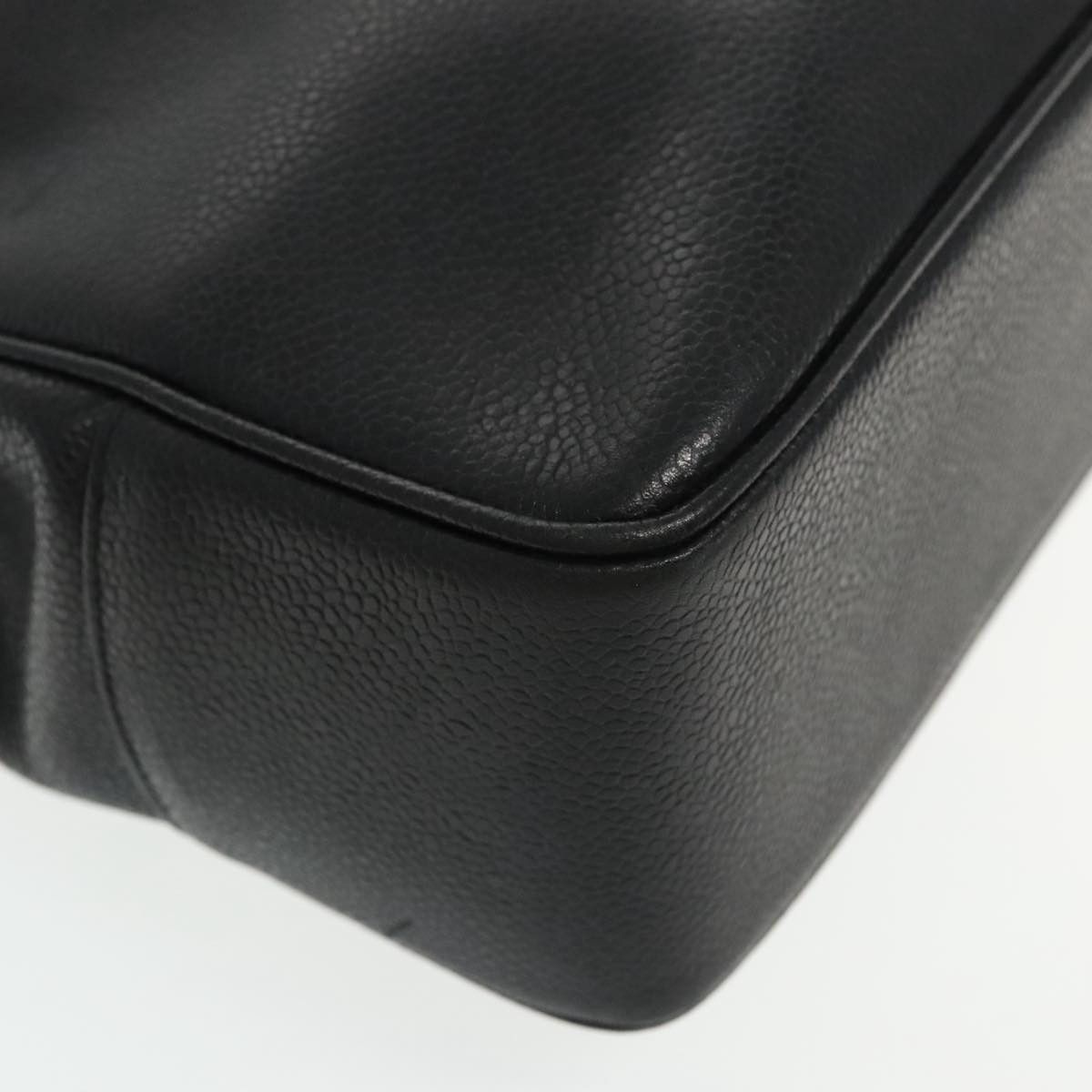 Chanel Logo Cc Black Leather Tote Bag (Pre-Owned) Size ONE SIZE - 9 Thumbnail