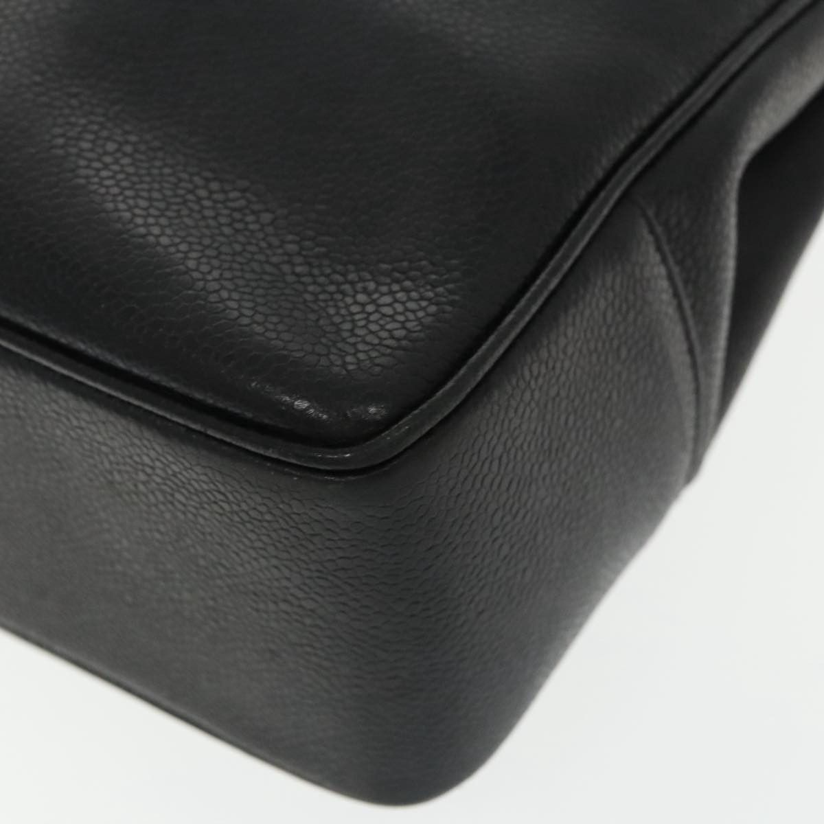Chanel Logo Cc Black Leather Tote Bag (Pre-Owned) Size ONE SIZE - 7 Thumbnail