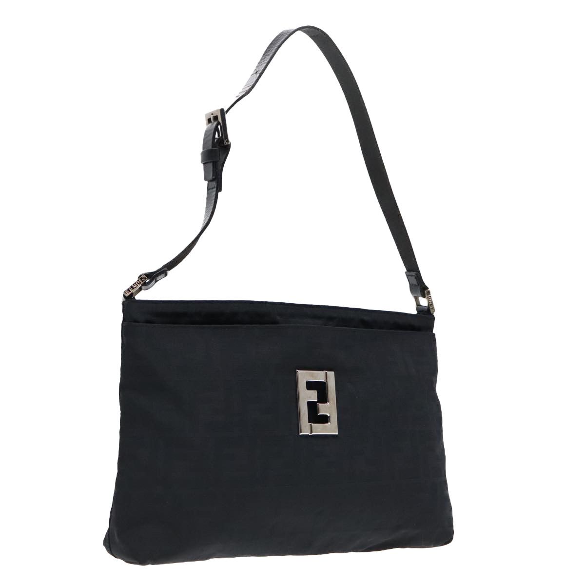 Fendi Black Canvas Shoulder Bag (Pre-Owned) Size ONE SIZE - 19 Thumbnail