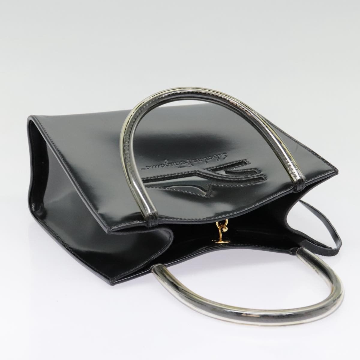 Salvatore Ferragamo Black Leather Handbag (Pre-Owned) Size ONE SIZE - 18 Thumbnail