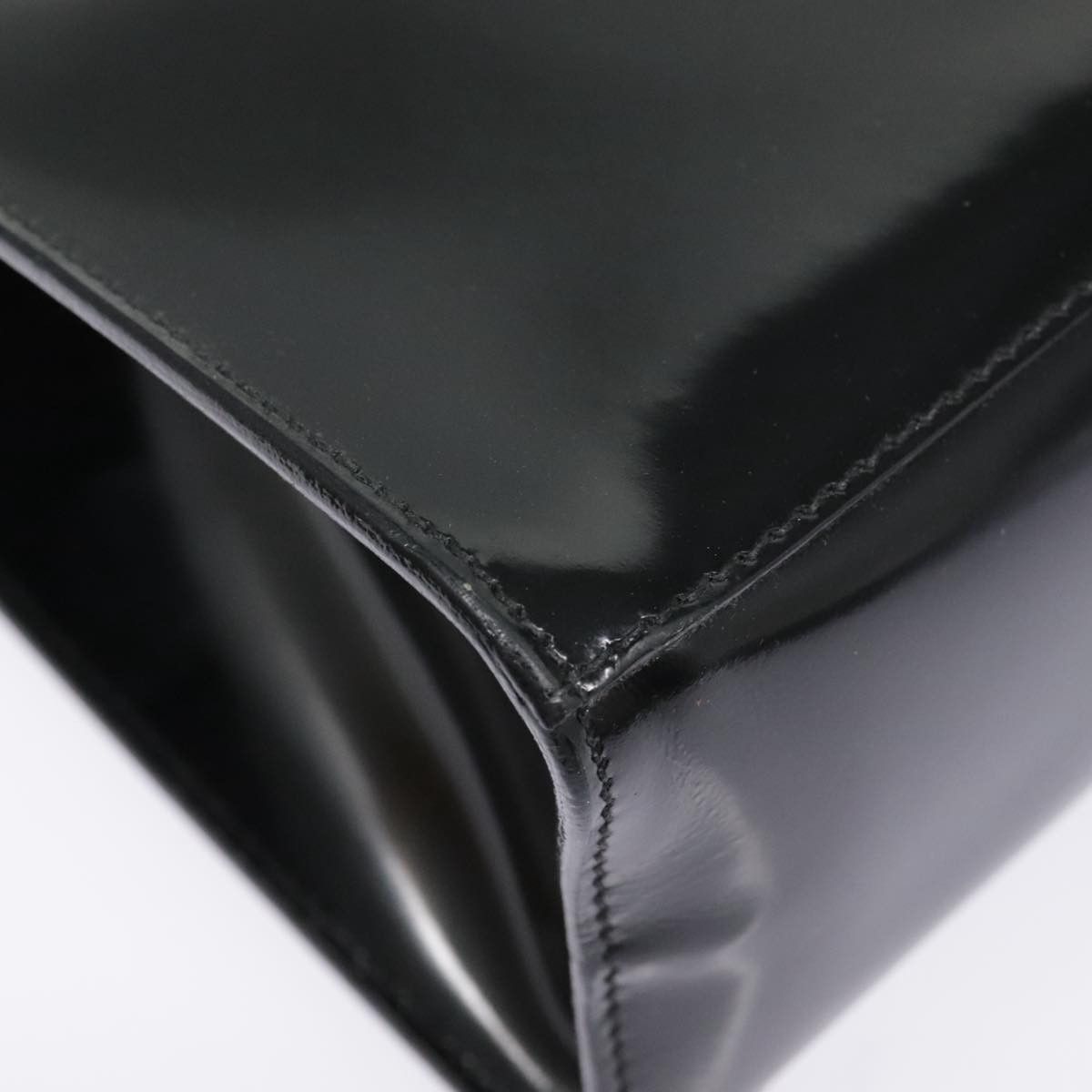 Salvatore Ferragamo Black Leather Handbag (Pre-Owned) Size ONE SIZE - 9 Thumbnail