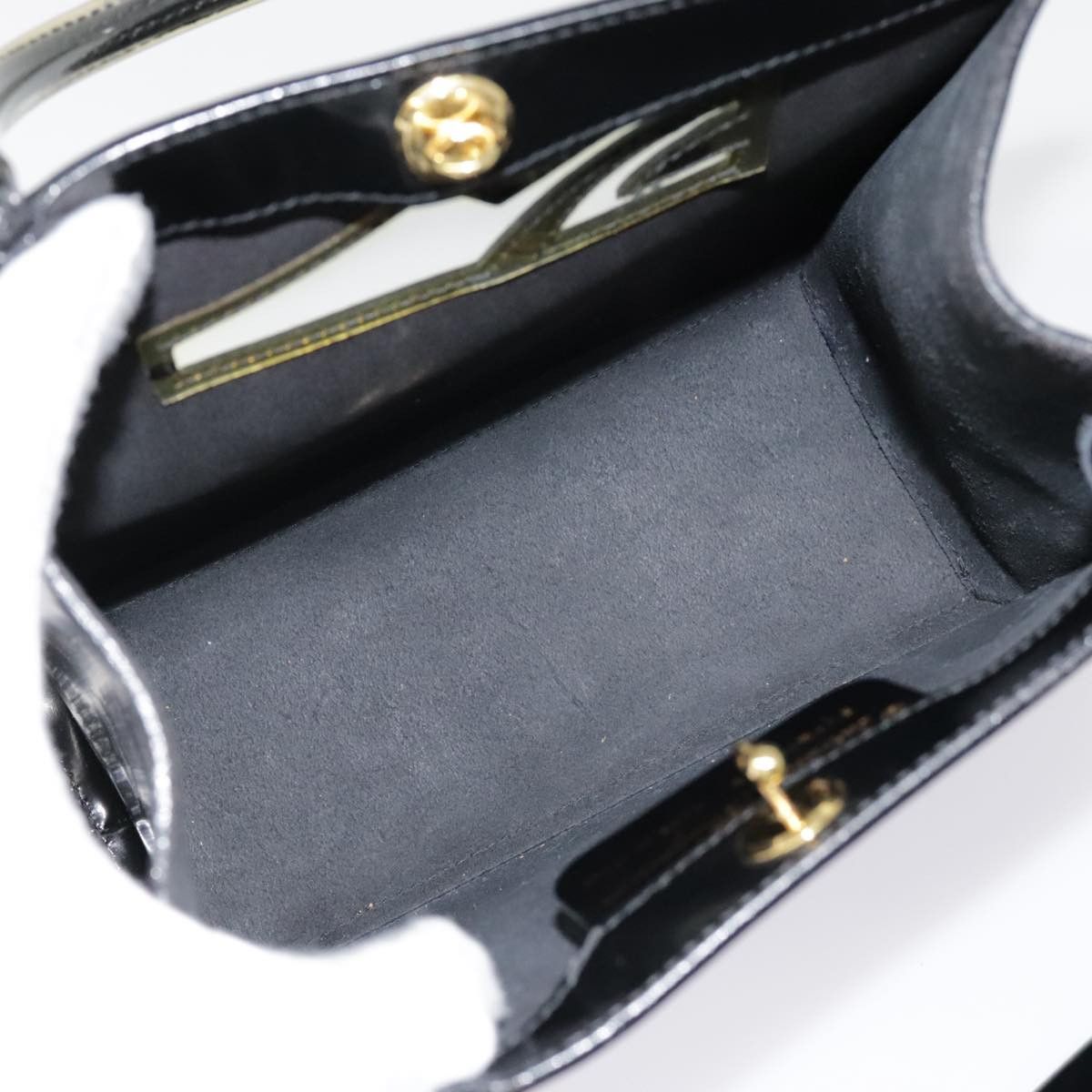 Salvatore Ferragamo Black Leather Handbag (Pre-Owned) Size ONE SIZE - 14 Thumbnail