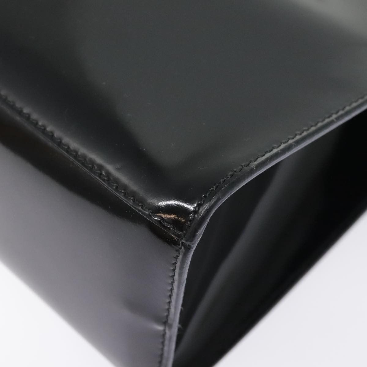 Salvatore Ferragamo Black Leather Handbag (Pre-Owned) Size ONE SIZE - 10 Thumbnail