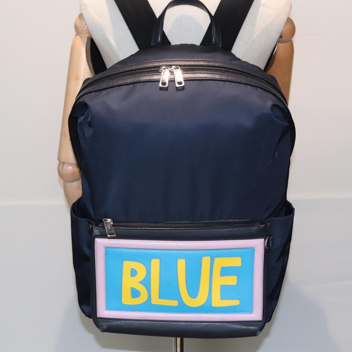 Fendi Navy Canvas Backpack Bag (Pre-Owned) Size ONE SIZE - 16 Thumbnail