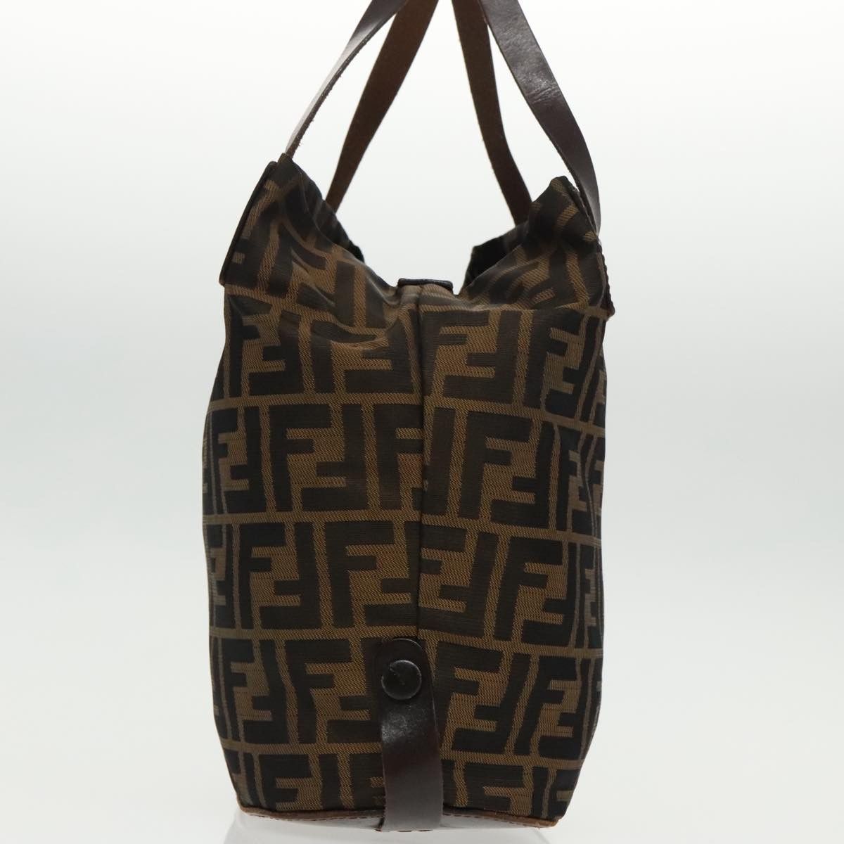 Fendi Ff Brown Canvas Handbag (Pre-Owned) Size ONE SIZE - 3 Thumbnail