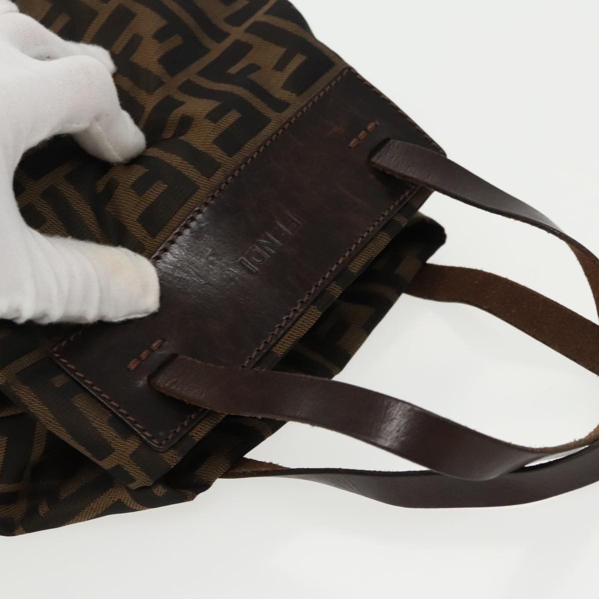 Fendi Ff Brown Canvas Handbag (Pre-Owned) Size ONE SIZE - 19 Thumbnail