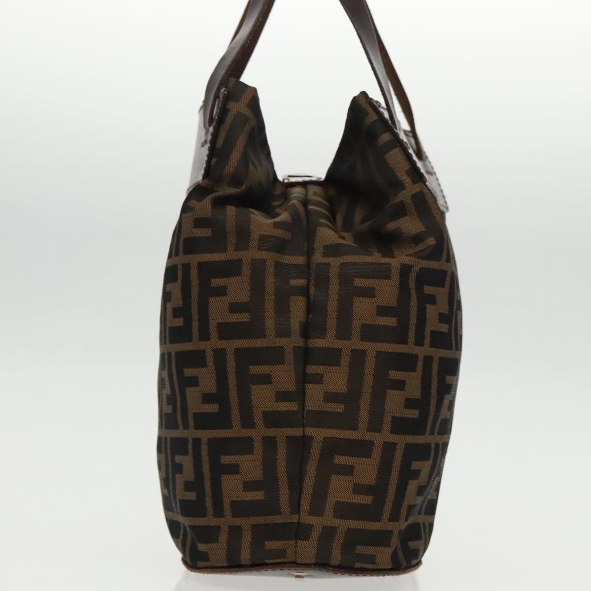 Fendi Ff Brown Canvas Handbag (Pre-Owned) Size ONE SIZE - 4 Thumbnail