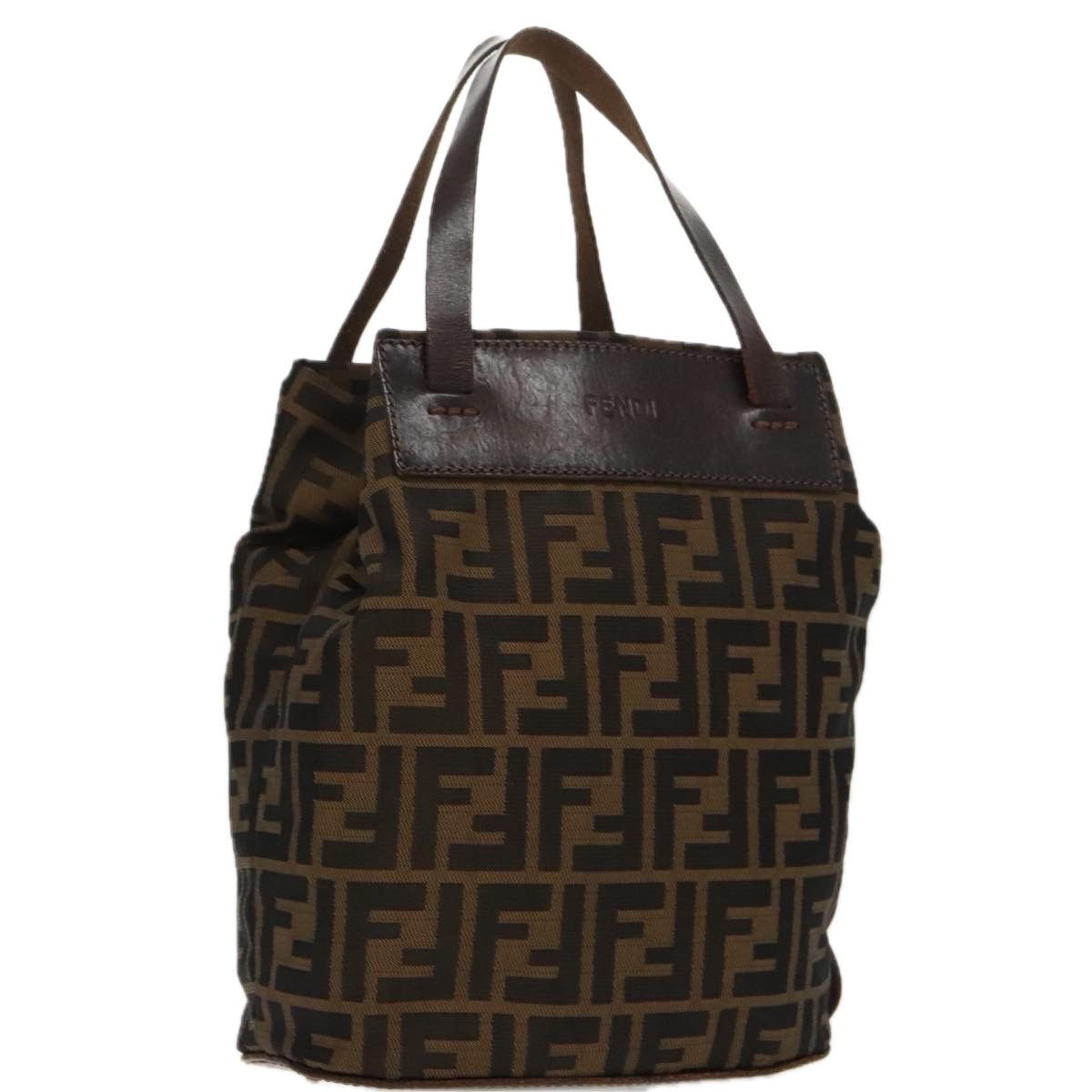 Fendi Ff Brown Canvas Handbag (Pre-Owned) Size ONE SIZE - 18 Thumbnail