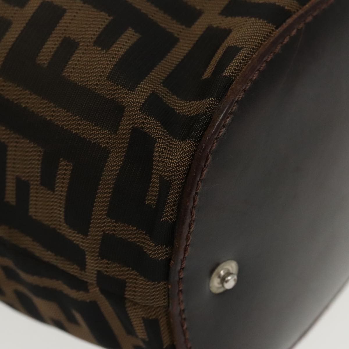 Fendi Ff Brown Canvas Handbag (Pre-Owned) Size ONE SIZE - 7 Thumbnail