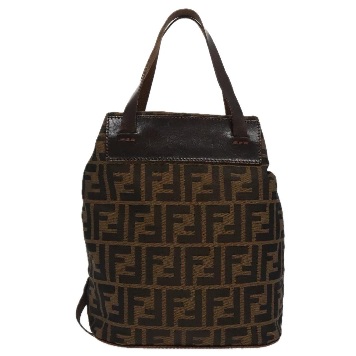 Fendi Ff Brown Canvas Handbag (Pre-Owned) Size ONE SIZE - 2 Thumbnail