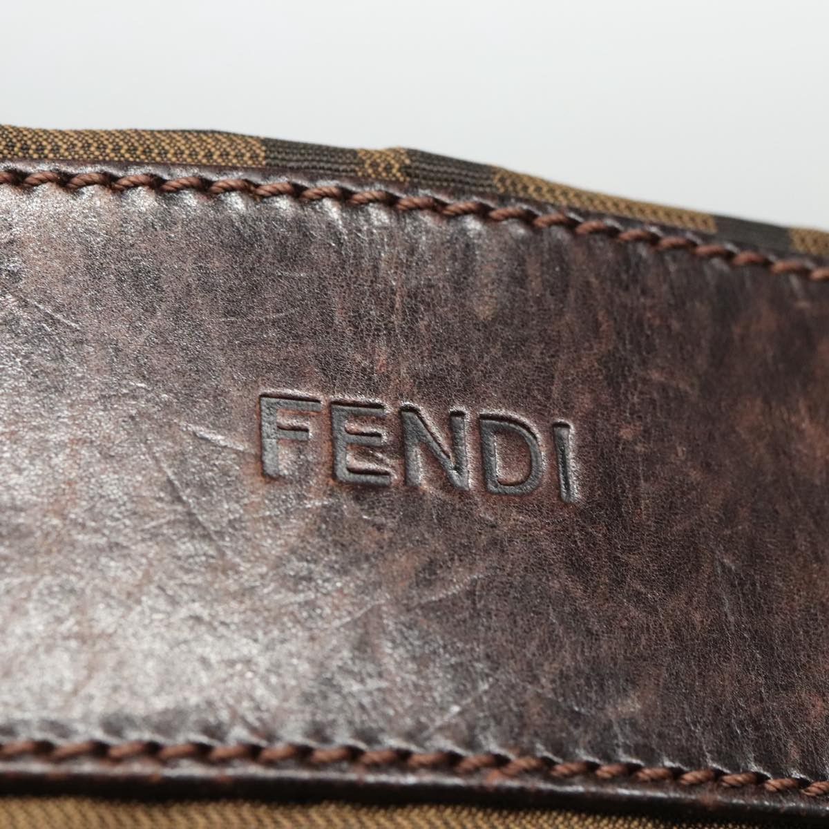 Fendi Ff Brown Canvas Handbag (Pre-Owned) Size ONE SIZE - 13 Thumbnail