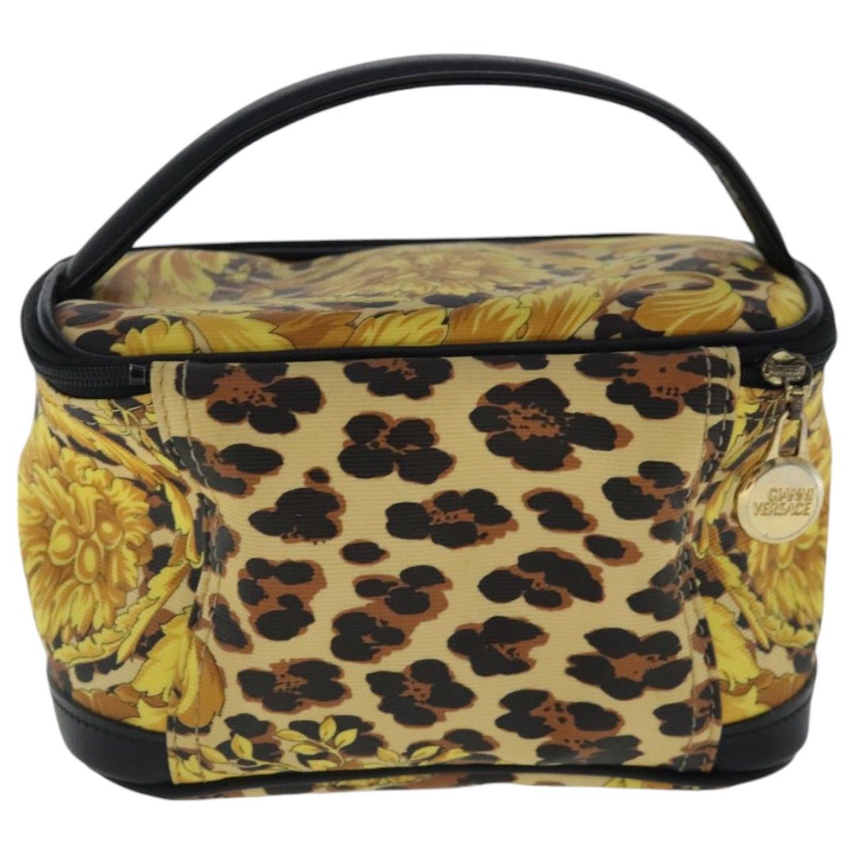 Versace Vanity Yellow Canvas Clutch Bag (Pre-Owned) Size ONE SIZE - 2 Thumbnail