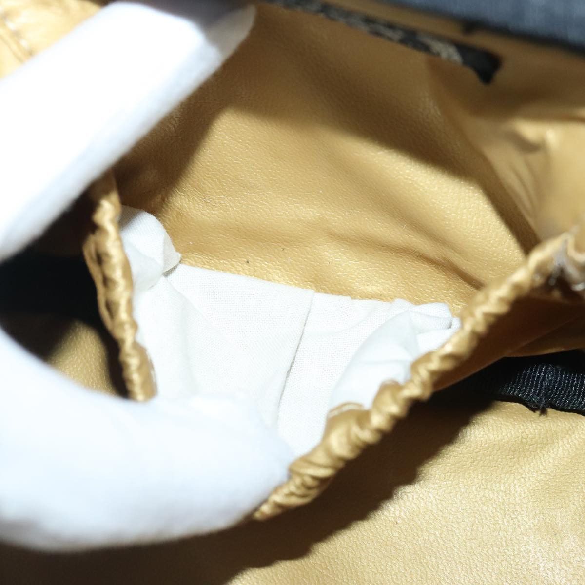 Versace Vanity Yellow Canvas Clutch Bag (Pre-Owned) Size ONE SIZE - 10 Thumbnail
