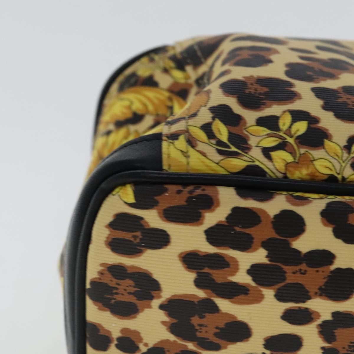 Versace Vanity Yellow Canvas Clutch Bag (Pre-Owned) Size ONE SIZE - 6 Thumbnail