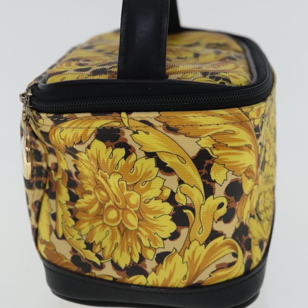 Versace Vanity Yellow Canvas Clutch Bag (Pre-Owned) Size ONE SIZE - 4 Thumbnail