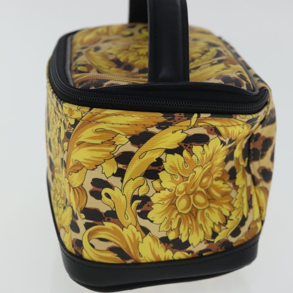 Versace Vanity Yellow Canvas Clutch Bag (Pre-Owned) Size ONE SIZE - 3 Thumbnail