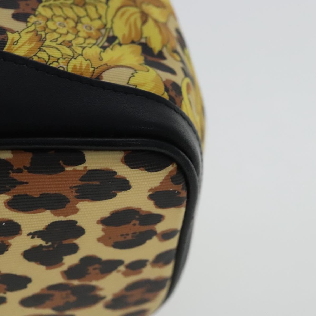 Versace Vanity Yellow Canvas Clutch Bag (Pre-Owned) Size ONE SIZE - 9 Thumbnail
