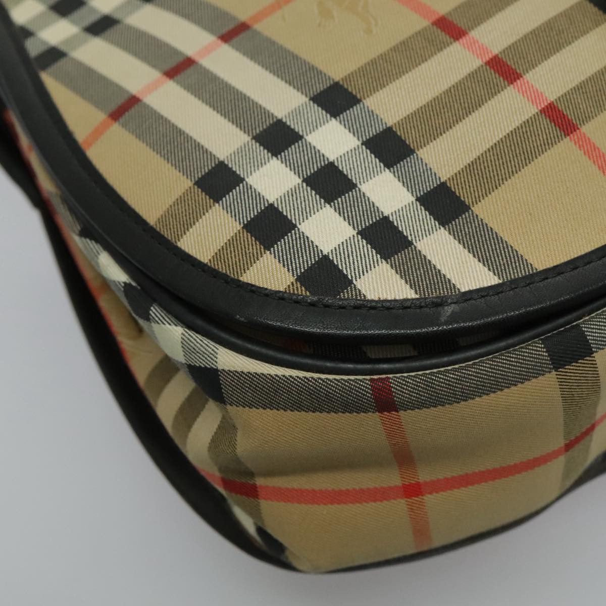 Burberry Nova Check Beige Canvas Shoulder Bag (Pre-Owned) Size ONE SIZE - 6 Thumbnail
