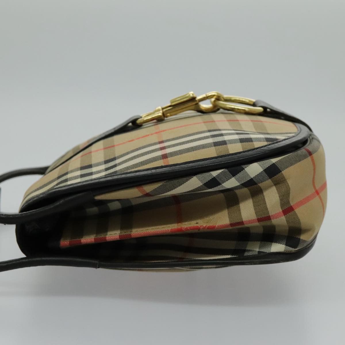 Burberry Nova Check Beige Canvas Shoulder Bag (Pre-Owned) Size ONE SIZE - 3 Thumbnail