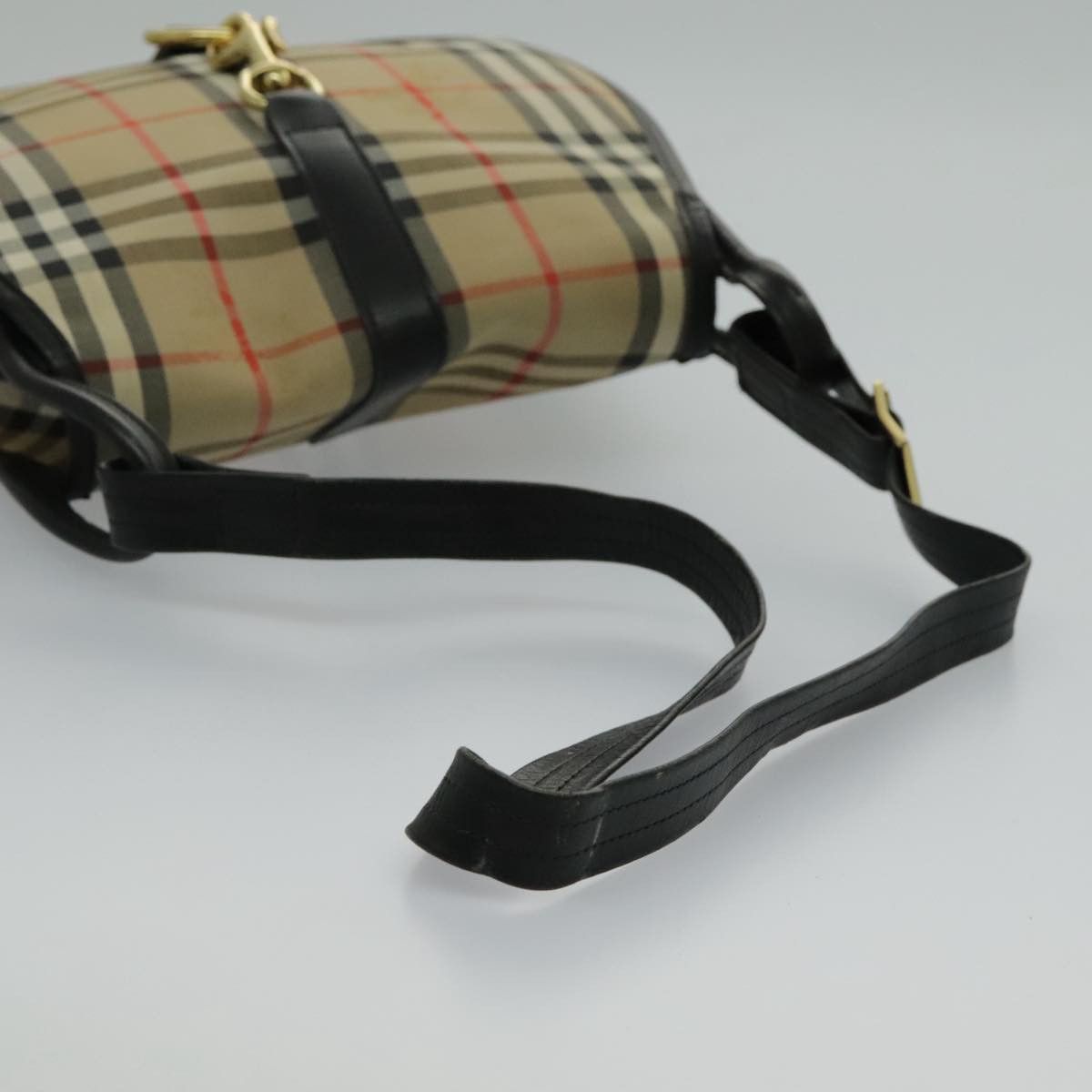 Burberry Nova Check Beige Canvas Shoulder Bag (Pre-Owned) Size ONE SIZE - 5 Thumbnail