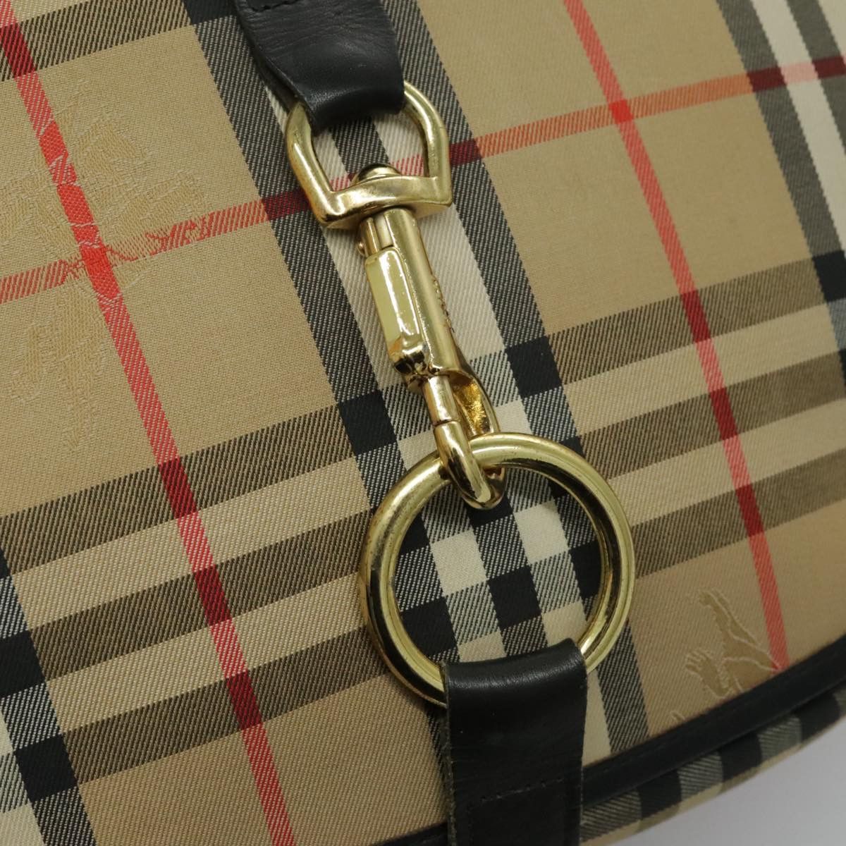 Burberry Nova Check Beige Canvas Shoulder Bag (Pre-Owned) Size ONE SIZE - 16 Thumbnail
