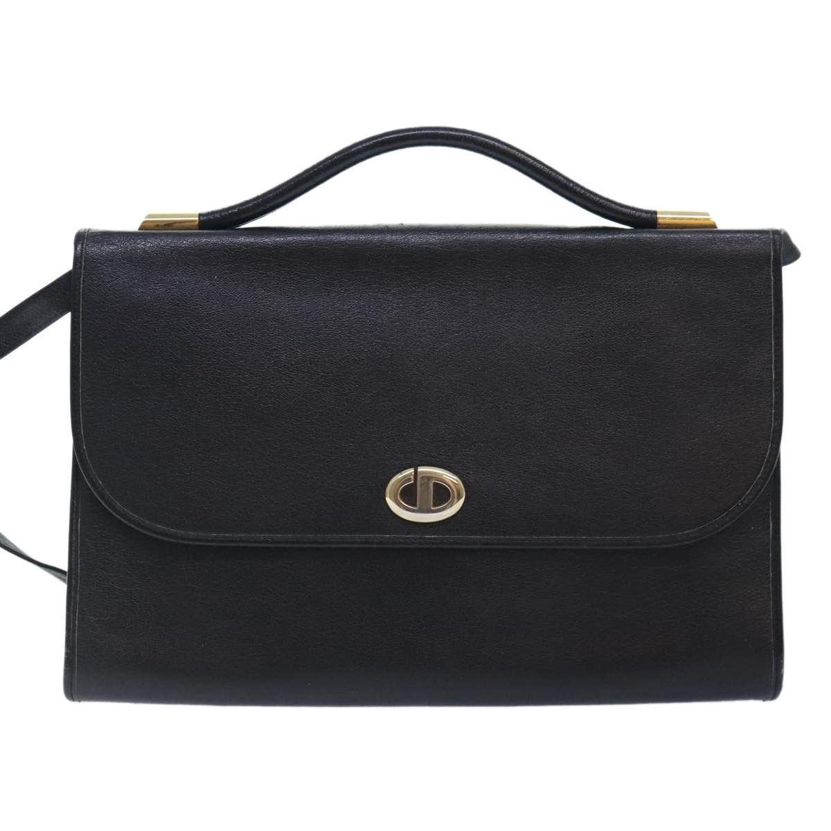 Dior Black Leather Handbag (Pre-Owned) Size ONE SIZE - 16 Thumbnail