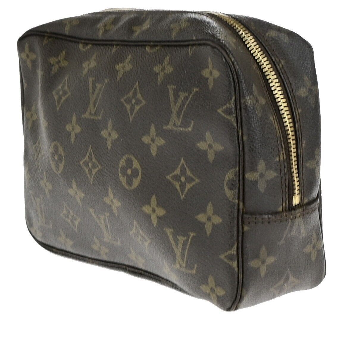 Louis Vuitton Trousse De Toilette Brown Canvas Clutch Bag (Pre-Owned) Size ONE SIZE - 4 Thumbnail