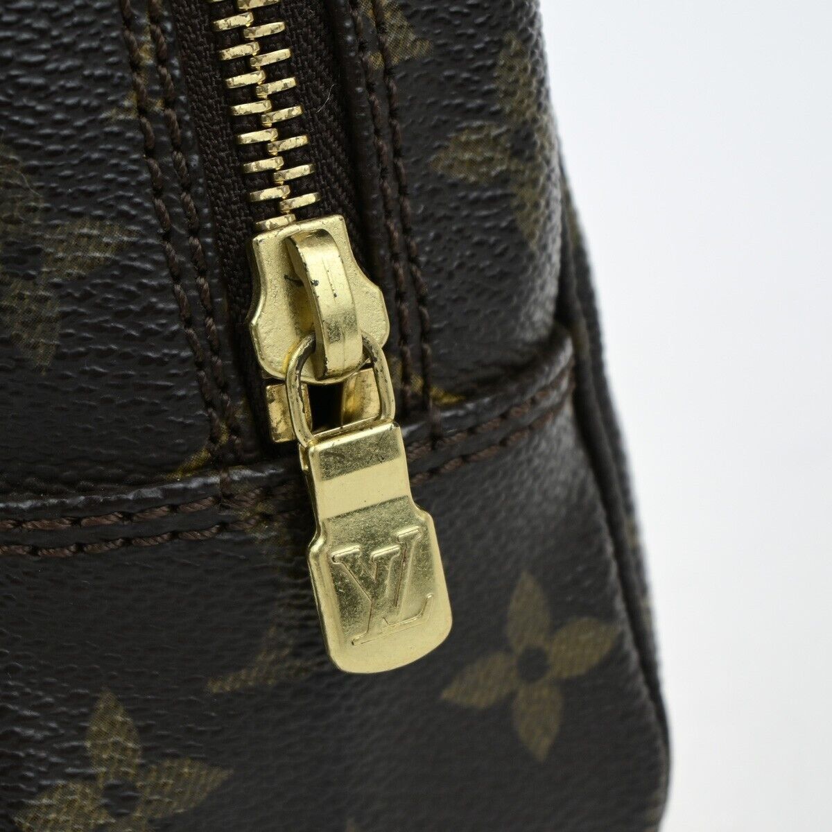 Louis Vuitton Trousse De Toilette Brown Canvas Clutch Bag (Pre-Owned) Size ONE SIZE - 7 Thumbnail