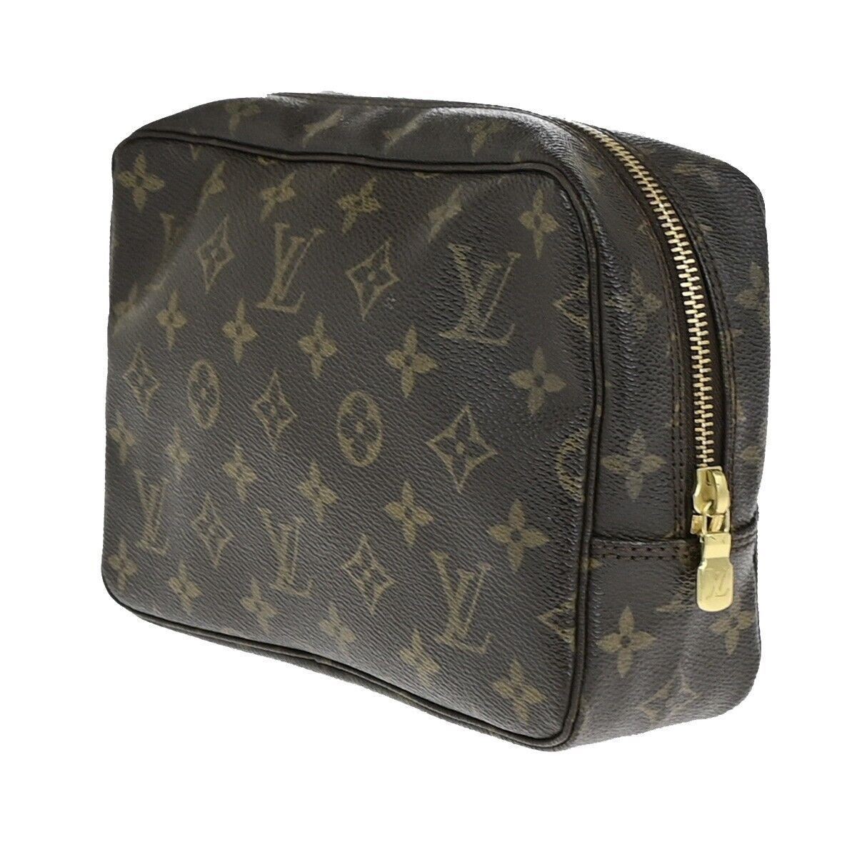 Louis Vuitton Trousse De Toilette Brown Canvas Clutch Bag (Pre-Owned) Size ONE SIZE - 3 Thumbnail