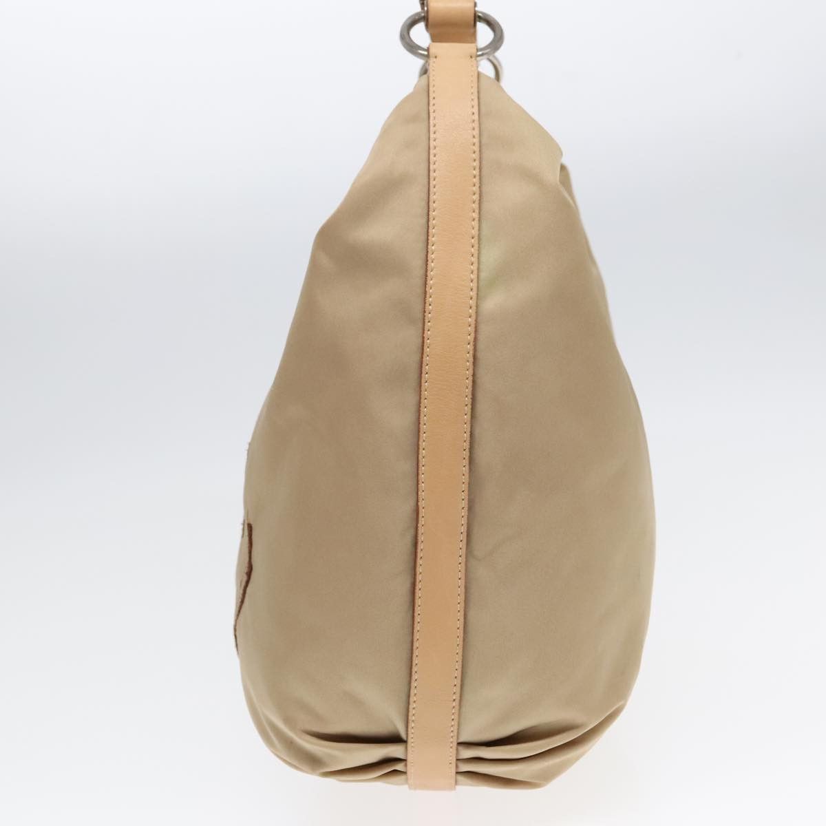 Prada Hobo Beige Synthetic Shoulder Bag (Pre-Owned) Size ONE SIZE - 4 Thumbnail