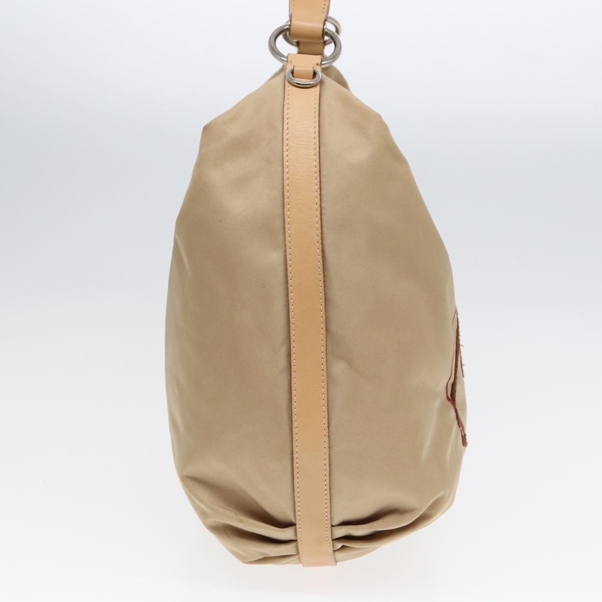 Prada Hobo Beige Synthetic Shoulder Bag (Pre-Owned) Size ONE SIZE - 3 Thumbnail