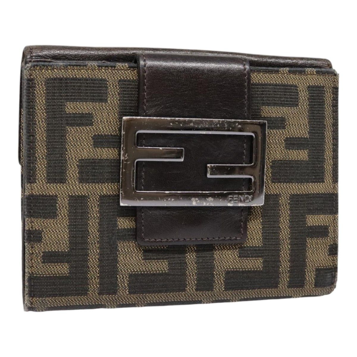 Fendi Brown Canvas Wallet (Pre-Owned) Size ONE SIZE - 15 Thumbnail
