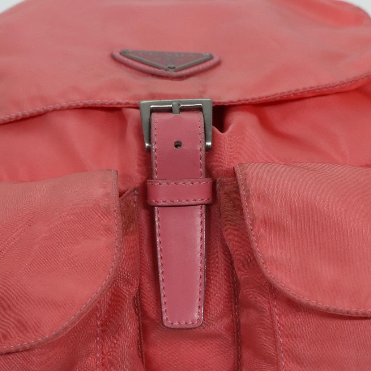 Prada Re-Nylon Pink Canvas Backpack Bag (Pre-Owned) Size ONE SIZE - 14 Thumbnail