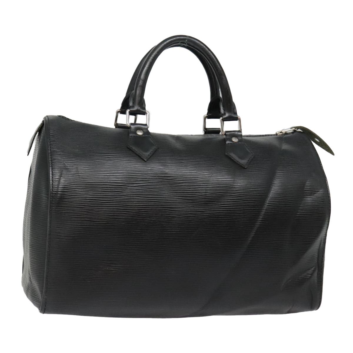 Louis Vuitton Speedy 30 Black Leather Handbag (Pre-Owned) Size ONE SIZE - 17 Thumbnail